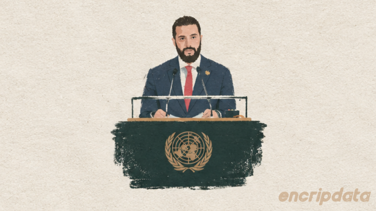 Ahmed al Sharaa, excombatiene de una filial de Al Qaeda, presente en la ONU